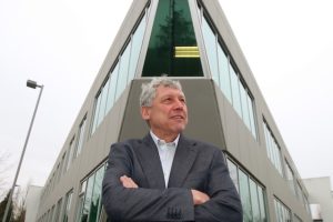 Rod Fram in front of Transpacific building